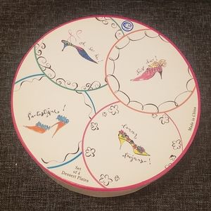 NEW - Set of Rosanna dessert plates (4 pieces)